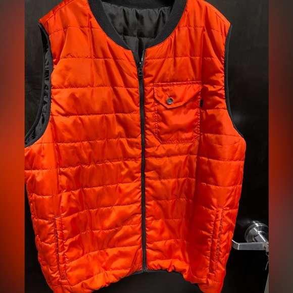 Oakley Black and Orange reversible Quilted Vest - Picture 5 of 8